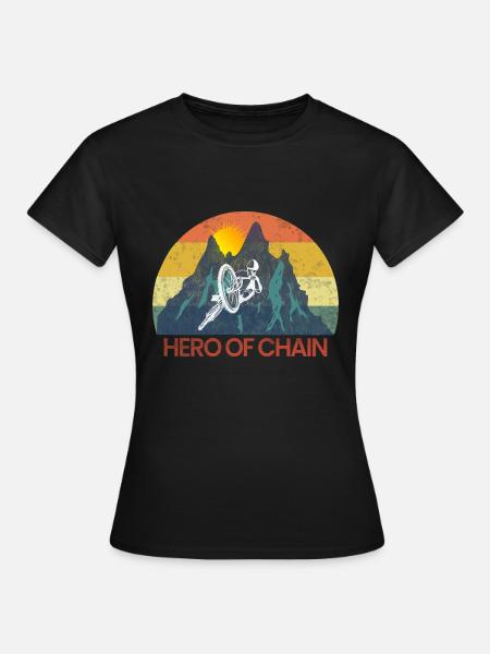Mountainbike Radfahrer Rad Radsport Fahrrad - Frauen T-Shirt - Schwarz