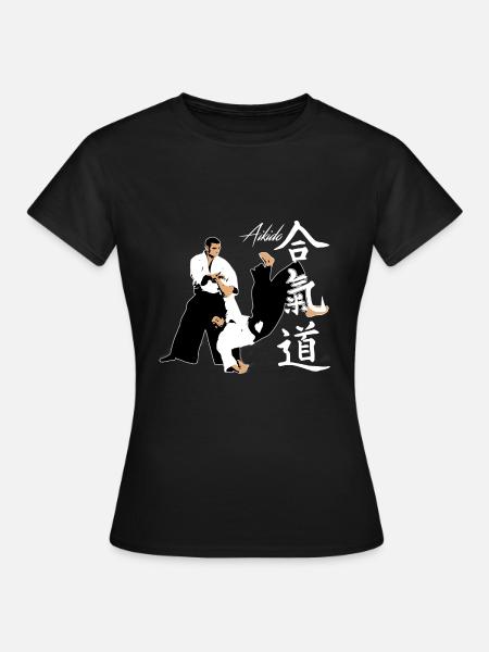 Aikido - Frauen T-Shirt - Schwarz
