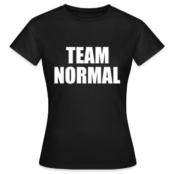 Team normal - T-shirt Femme - noir - Devant - AI Model Female 172 dark (172cm)