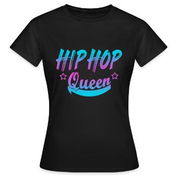 Reine du hip hop - T-shirt Femme - noir - Devant - AI Model Female 172 dark (172cm)