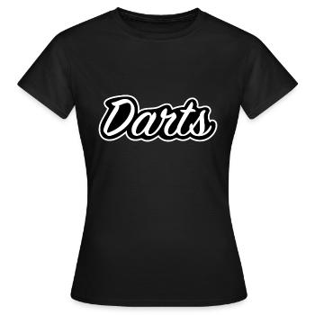 Fléchettes Fléchettes Fléchettes Fléchettes - T-shirt Femme - noir - Devant - AI Model Female 172 dark (172cm)