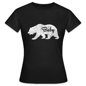 Baby Bear.Gifts for Babies. Baby Camping.Pregnancy - Women's T-Shirt - black - Front - AI Model Female 172 dark (172cm)