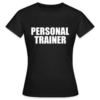 Personal trainer - Women's T-Shirt - black - Front - AI Model Female 172 dark (172cm)