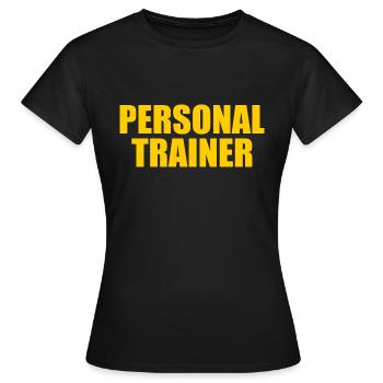 Personal trainer - Women's T-Shirt - black - Front - AI Model Female 172 dark (172cm)