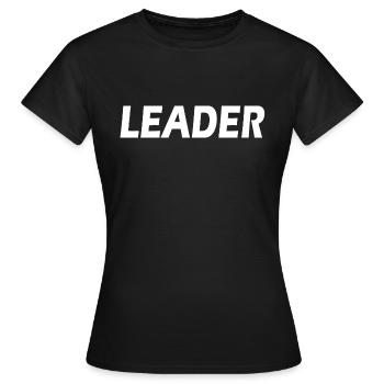 Leader - Women's T-Shirt - black - Front - AI Model Female 172 dark (172cm)