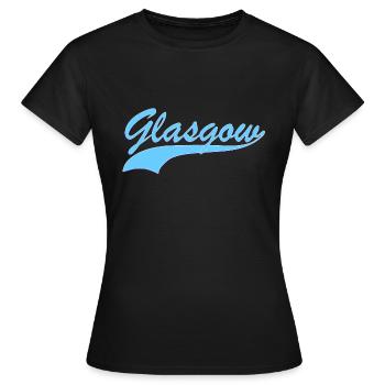 Glasgow - Frauen T-Shirt - Schwarz - Vorne - AI Model Female 172 dark (172cm)