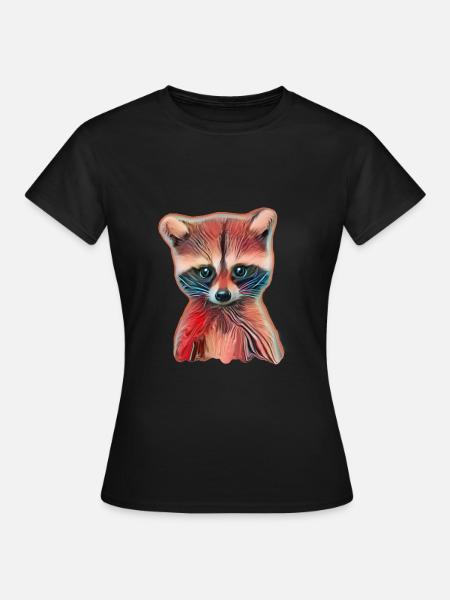 Raton laveur - T-shirt Femme - noir