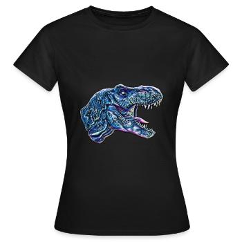T-Rex - Women's T-Shirt - black - Front - AI Model Female 172 dark (172cm)