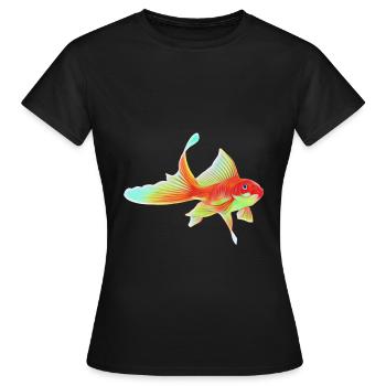 Goldfish - Women's T-Shirt - black - Front - AI Model Female 172 dark (172cm)