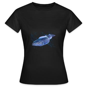 Moray eel - Women's T-Shirt - black - Front - AI Model Female 172 dark (172cm)