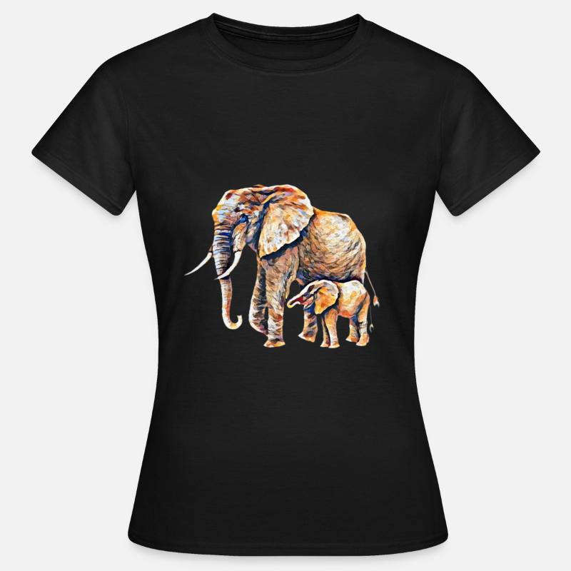 Elefant - Frauen T-Shirt - Schwarz