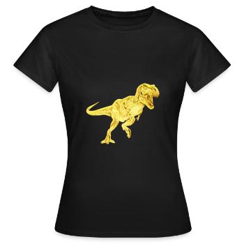 T-Rex - Frauen T-Shirt - Schwarz - Vorne - AI Model Female 172 dark (172cm)