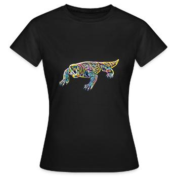 Monitor lizard - Women's T-Shirt - black - Front - AI Model Female 172 dark (172cm)