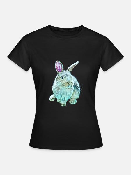 Hase - Frauen T-Shirt - Schwarz