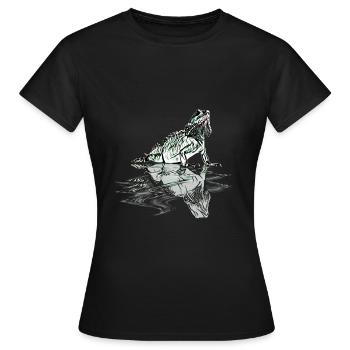 Iguane - T-shirt Femme - noir - Devant - AI Model Female 172 dark (172cm)