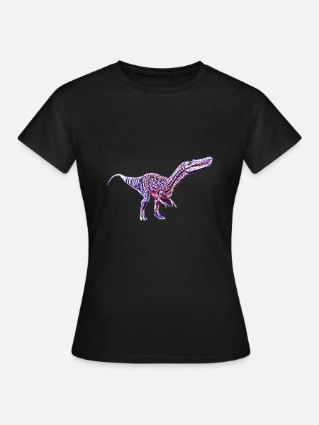 Dinosaurier - Frauen T-Shirt - Schwarz