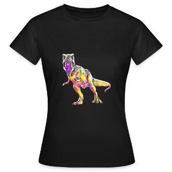 Tyrannosaurus Rex - Frauen T-Shirt - Schwarz - Vorne - AI Model Female 172 dark (172cm)