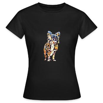 Chihuahua - T-shirt Femme - noir - Devant - AI Model Female 172 dark (172cm)