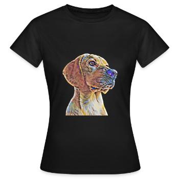 Labrador - T-shirt Femme - noir - Devant - AI Model Female 172 dark (172cm)