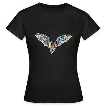 chauve-souris - T-shirt Femme - noir - Devant - AI Model Female 172 dark (172cm)