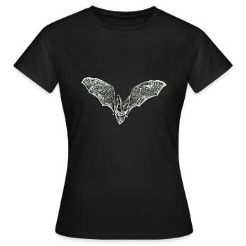 chauve-souris - T-shirt Femme - noir - Devant - AI Model Female 172 dark (172cm)