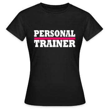 Personal trainer - Women's T-Shirt - black - Front - AI Model Female 172 dark (172cm)