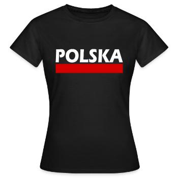Polska - T-shirt Femme - noir - Devant - AI Model Female 172 dark (172cm)