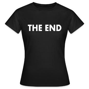 The end - Frauen T-Shirt - Schwarz - Vorne - AI Model Female 172 dark (172cm)
