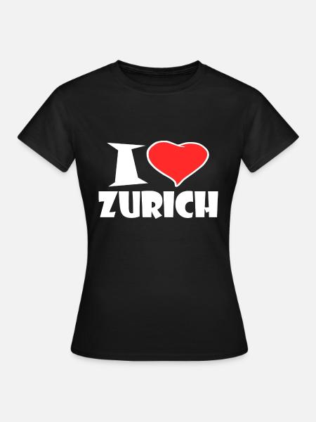 Zurich - Frauen T-Shirt - Schwarz