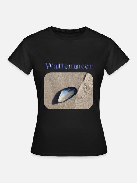 Wattenmeer - Frauen T-Shirt - Schwarz