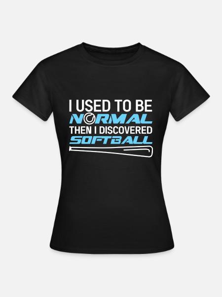 Softball - Frauen T-Shirt - Schwarz