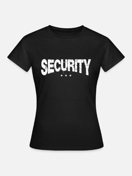 Security Sicherheitsdienst Party - Frauen T-Shirt - Schwarz