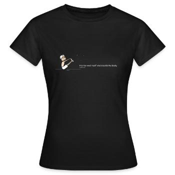 The Mind - Women's T-Shirt - black - Front - AI Model Female 172 dark (172cm)