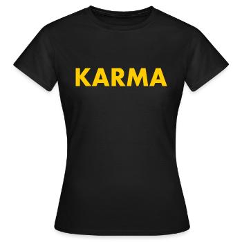Karma - T-shirt Femme - noir - Devant - AI Model Female 172 dark (172cm)