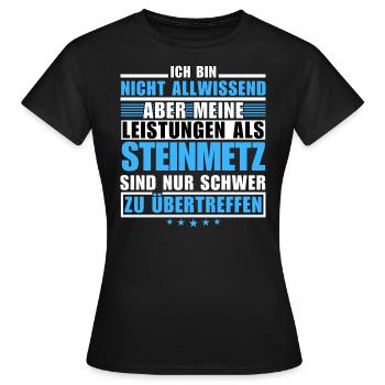 Unsurpassed performance as a stonemason - Women's T-Shirt - black - Front - AI Model Female 172 dark (172cm)