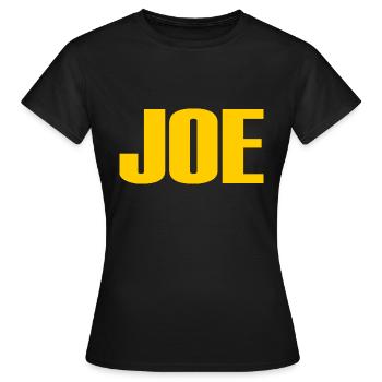 Joe - Women's T-Shirt - black - Front - AI Model Female 172 dark (172cm)
