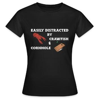 Langusten Languste - Frauen T-Shirt - Schwarz - Vorne - AI Model Female 172 dark (172cm)