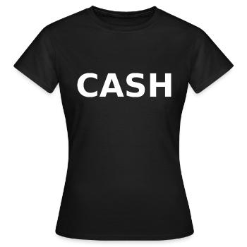 T-shirt CASH - T-shirt Femme - noir - Devant - AI Model Female 172 dark (172cm)