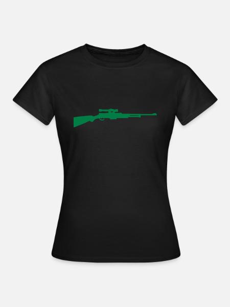 Gewehr - Frauen T-Shirt - Schwarz