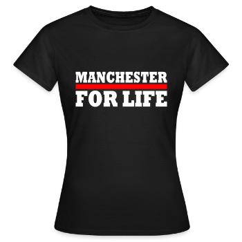 MANCHESTER - Women's T-Shirt - black - Front - AI Model Female 172 dark (172cm)