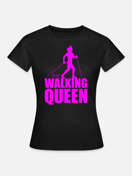 Walking Queen Queen Funny Gift Women - Women's T-Shirt - black