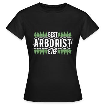 Bûcheron Bûcheron Tronçonneuse - T-shirt Femme - noir - Devant - AI Model Female 172 dark (172cm)
