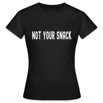CE N’EST PAS VOTRE COLLATION - T-shirt Femme - noir - Devant - AI Model Female 172 dark (172cm)
