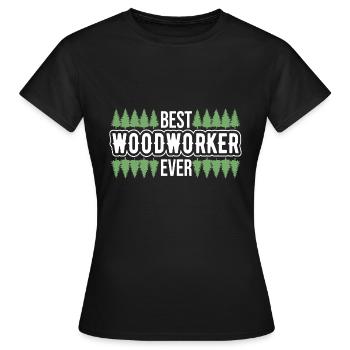 Bûcheron Bûcheron Tronçonneuse - T-shirt Femme - noir - Devant - AI Model Female 172 dark (172cm)
