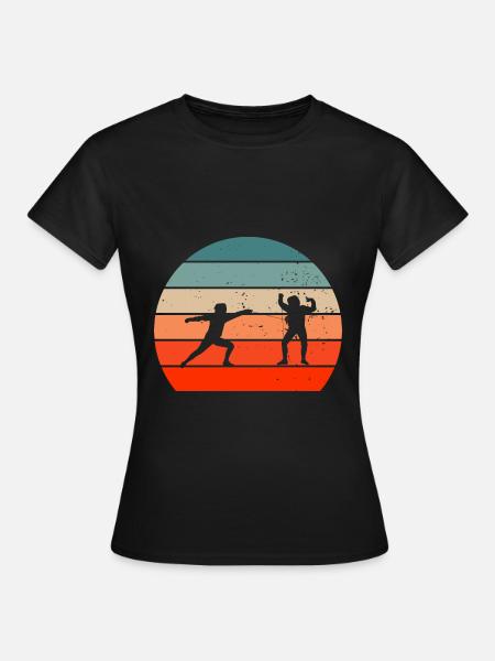 Fechten Geschenkidee für Fechter - Frauen T-Shirt - Schwarz