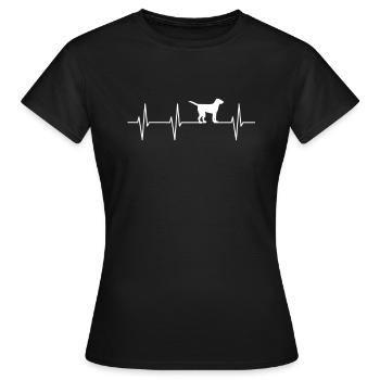 canine - Women's T-Shirt - black - Front - AI Model Female 172 dark (172cm)