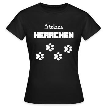 Hund Herrchen Hundebesitzer - Frauen T-Shirt - Schwarz - Vorne - AI Model Female 172 dark (172cm)