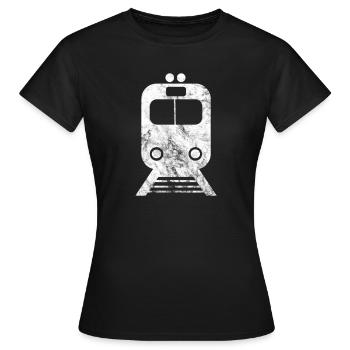 Conducteur de train conducteur de train - T-shirt Femme - noir - Devant - AI Model Female 172 dark (172cm)