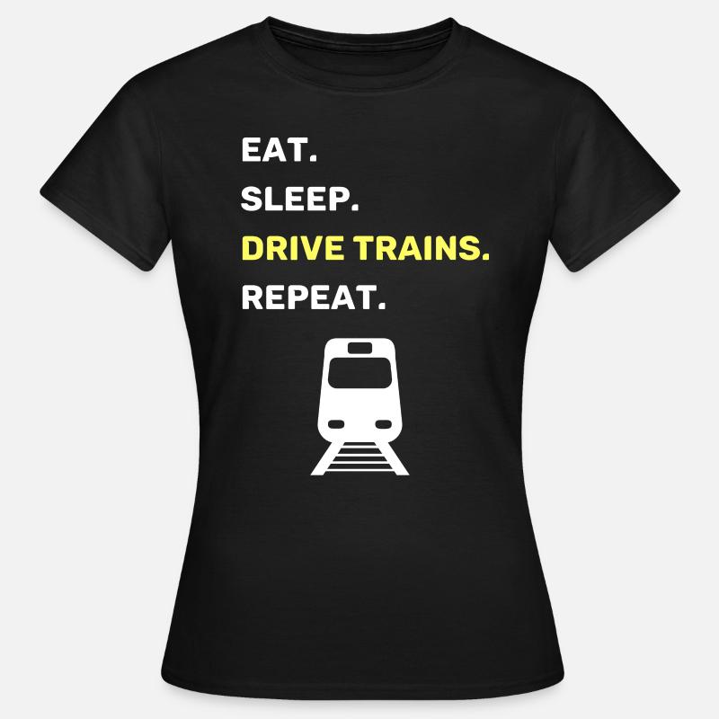 Train leader train funny saying - Women's T-Shirt - black