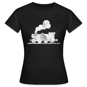 chemin de fer - T-shirt Femme - noir - Devant - AI Model Female 172 dark (172cm)